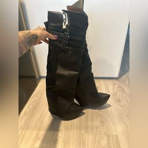 Jeffrey Campbell over the knee boots. (8.5) fits more like a tight 8.